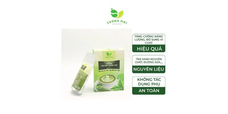 Matcha trà sữa Sương Mai mát lạnh phá tan tiết trời nóng bức